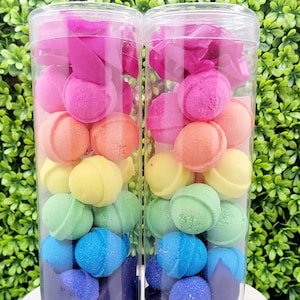 Party Favor Fruity Loops Mini Bath Bombs, Gift for Kids, Bath Fizzers, Easter Basket Stuffer, Birthday Favors, Party Favors,