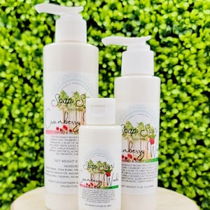 Cranberry Woods Hand & Body Lotion, Hand Lotion, Body Lotion, Natural Lotion, Handmade Lotion, Hand and Body Cream