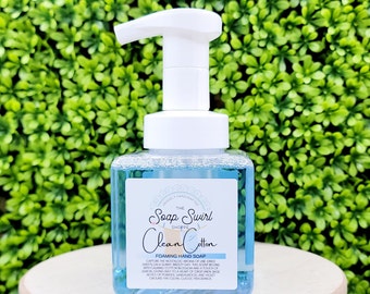 Clean Cotton Foaming Hand Soap: Handmade Vegan Liquid Soap