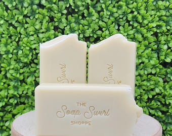 Au&#39; Naturel Unscented All Natural Handmade Soap Bar with Added Colloidal Oatmeal, Cold Processed Soap, Vegan, Plant Based, Sensitive Skin