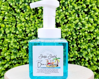 Beach Linen Foaming Hand Soap,  Liquid Soap, Handmade Soap, Vegan Soap, Natural Soap, Hand Soap