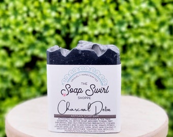 Charcoal Mint Detox Soap, Handmade Soap Bar, Hand Made, Bar Soap, Soap, Handmade Soap, Vegan Soap, Cold Process Soap, Homemade Soap, Vegan,
