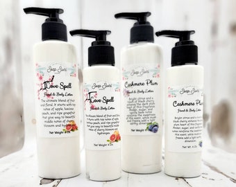 Hand & Body Lotion, PICK YOUR SCENT, Hand Lotion, Body Lotion, Natural Lotion, Handmade Lotion, Hand and Body Cream