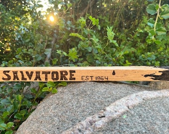 The Vampire Diaries Salvatore Brothers White Oak Stake, Damon Salvatore Wooden Stake, Stefan Salvatore Stake, Mystic Falls Vampire Stake
