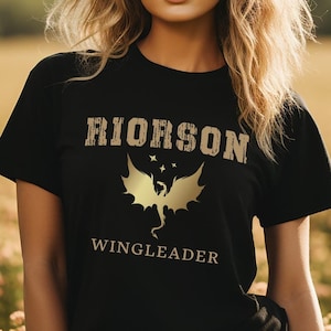Riorson Wingleader Shirt, Dragon Riders Shirt, Fourth Wing Shirt, Xaden Riorson T-shirt, Book Lover Shirt, Fantasy Bookish Merch, Book Merch