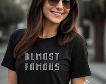 Hollywood Almost Famous T-shirt, Almost Famous Shirt, Vintage Hollywood T-shirt, Movie Star T-shirt, Rock Band Tee, Almost Famous Movie Tee