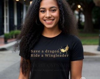 Save a Dragon Ride a Wingleader T-Shirt, Dragon Riders Shirt, Xaden Riorson Shirt, Basgiath War College Shirt, Book Lover Shirt, Bookish Tee