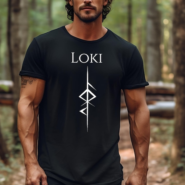 Loki God van onheil T-shirt | Loki-T-shirt | Viking-strijder T-shirt | Walhalla T-shirt | Noorse mythologie God Valkyrie T-shirt, Viking Merch