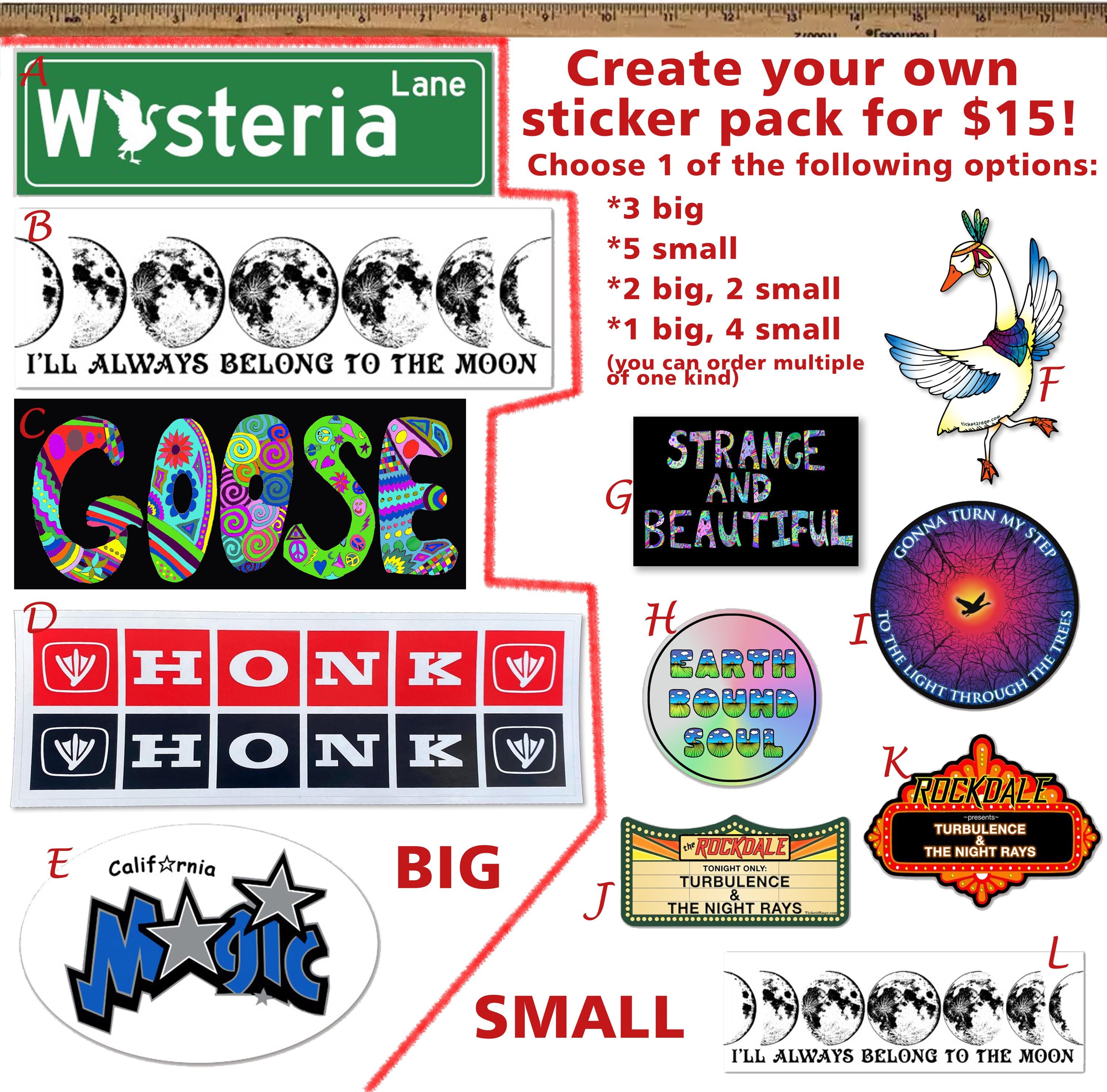 Sticker Bundle Goose Goose the Band Sticker Pack - Etsy