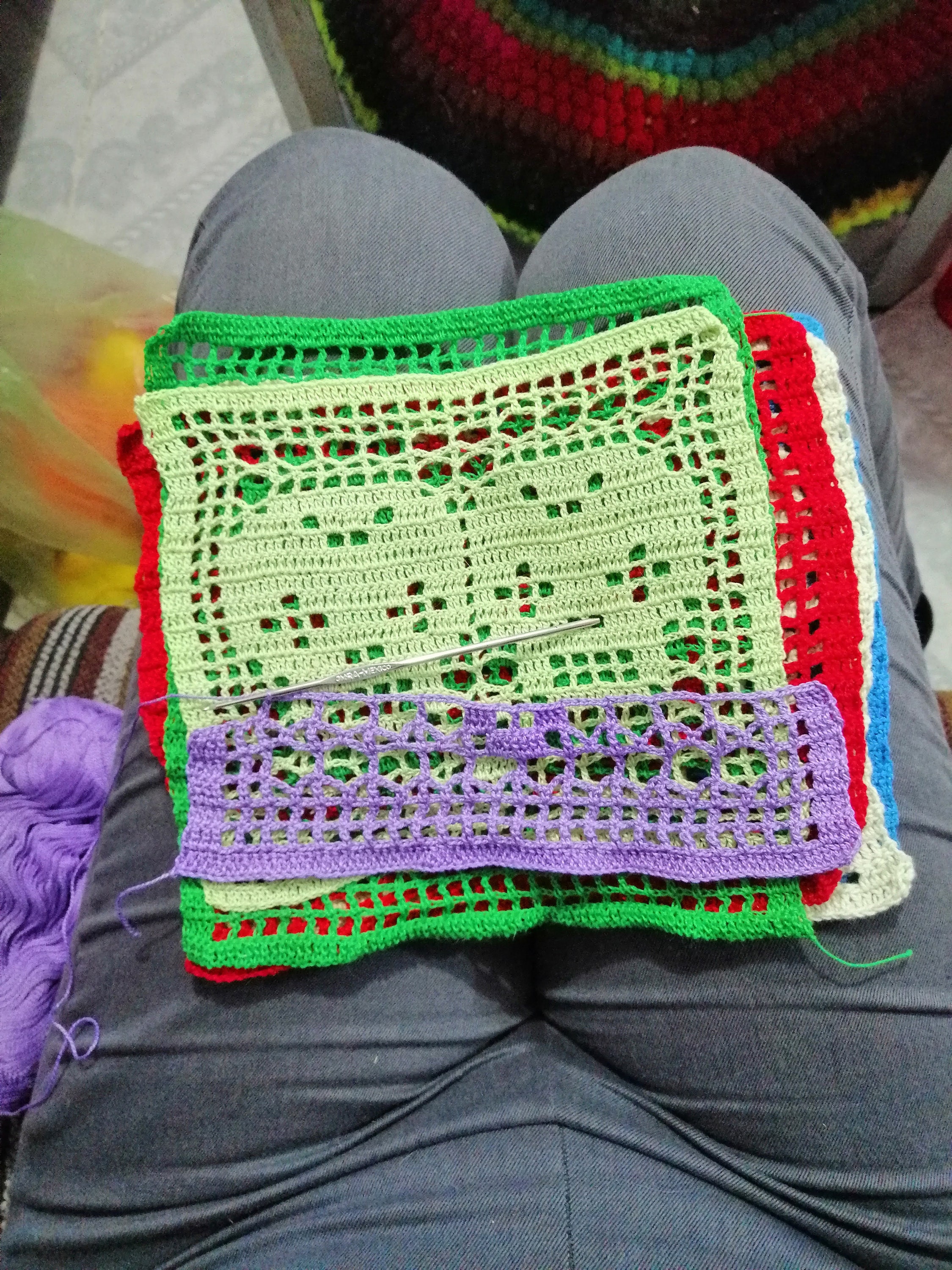 Patron de papel picado en crochet Etsy