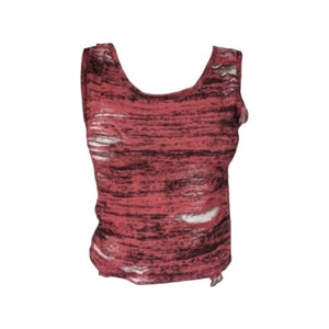 Distressed Print Tank Top