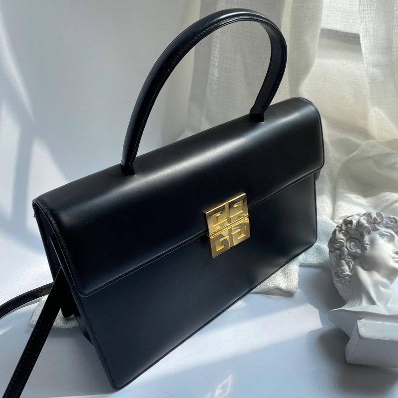 Authentic Vintage Givenchy Leather Bag Reserved Etsy