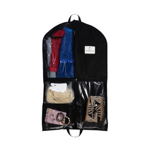 Black Garment Bag With Pockets for Dancers for Recitals 