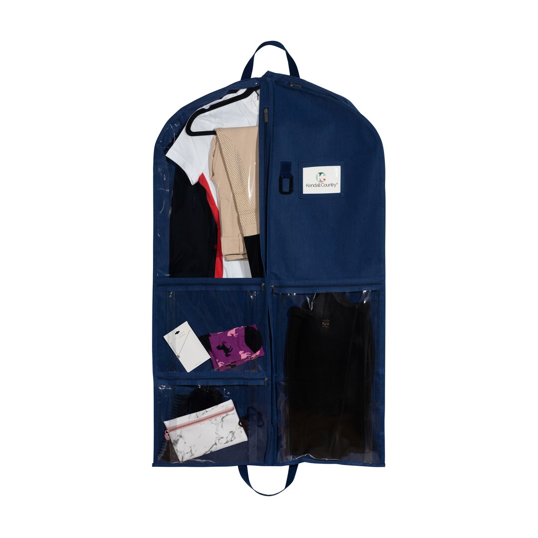 Navy Blue Garment Bag With Pockets for Dancers for Recitals