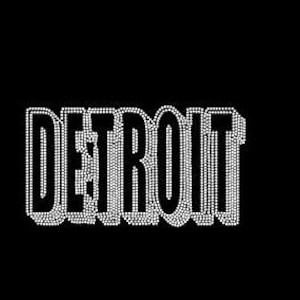 Detroit 3D rhinestone design, rhinestone template, 11.414w x 6.322h, ss10, svg rhinestones