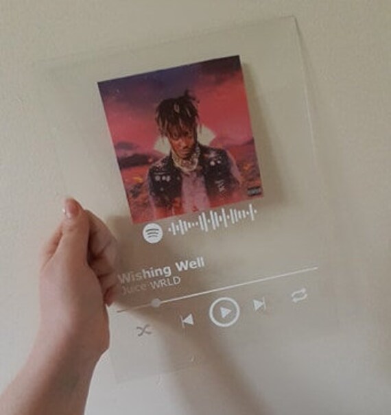 Custom Spotify Song Plaque With Mounting Strips Spotify Glass Etsy