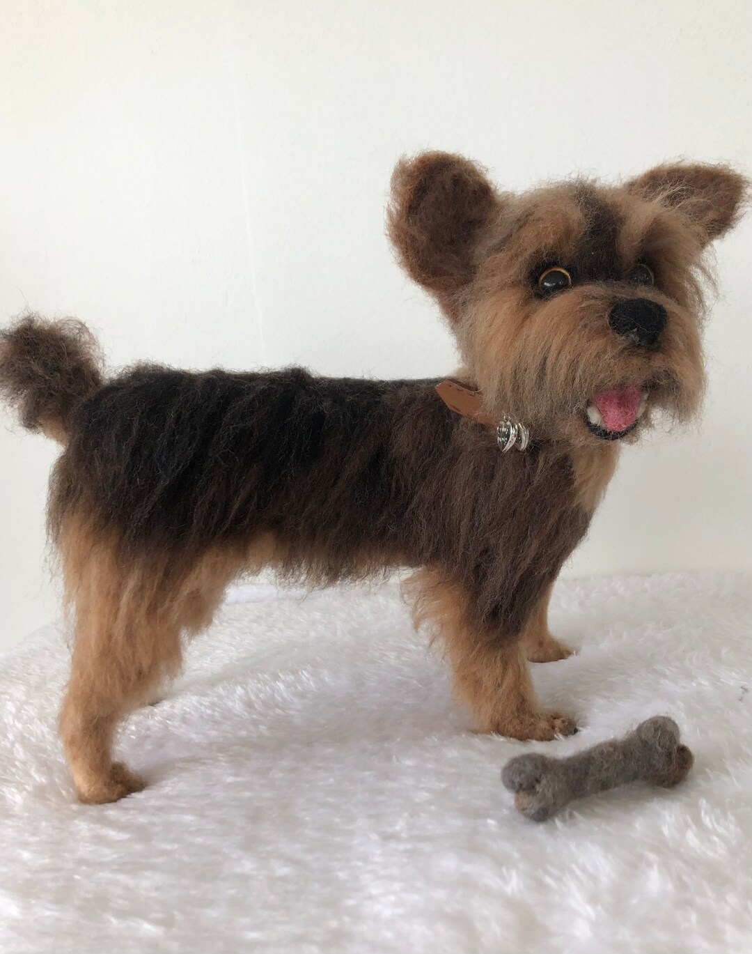 Needle Felted Yorkshire Terrier/ Miniature Yorkshire Etsy