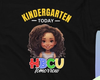 HBCU Shirt png, Kindergarten Black,Future HBCU grad png, African American, black girl toddler, sublimation, digital download, black girl