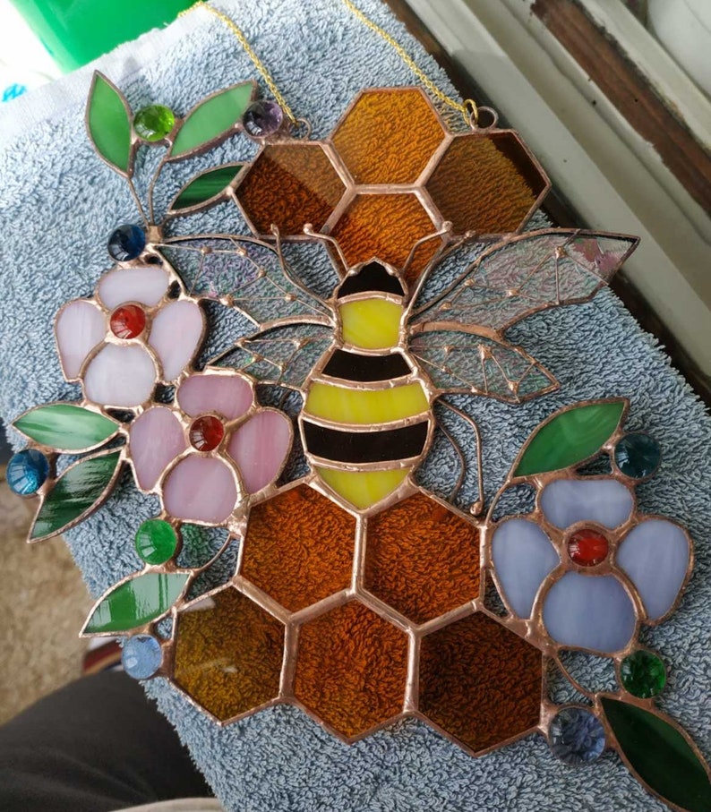 Stained Glass Corner Pieces Stained Glass Etsy