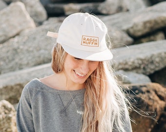 Raggamuffin Flat Bill Surf Hat Eggshell 