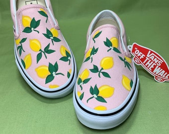 Custom Fruit Vans Lemon Vans Hand Painted Etsy UK