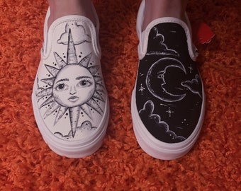 custom painted vans old skool