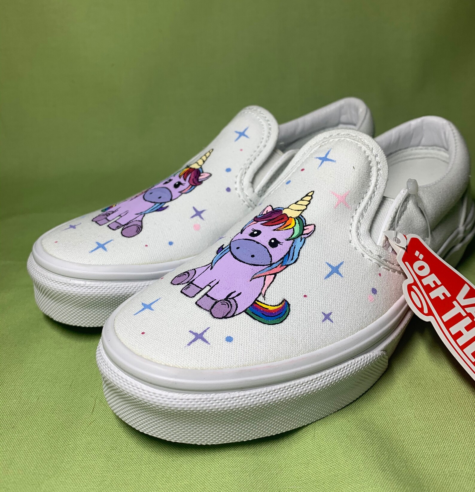 Childrens Vans Custom Unicorn Vans Unicorn Shoes Etsy
