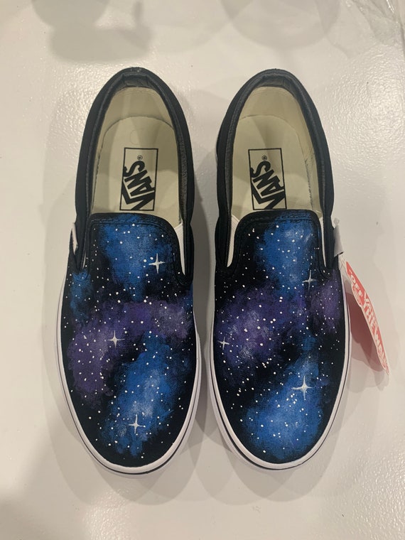 Galaxy Vans Custom Galaxy Vans Zapatos con temática espacial - Etsy México