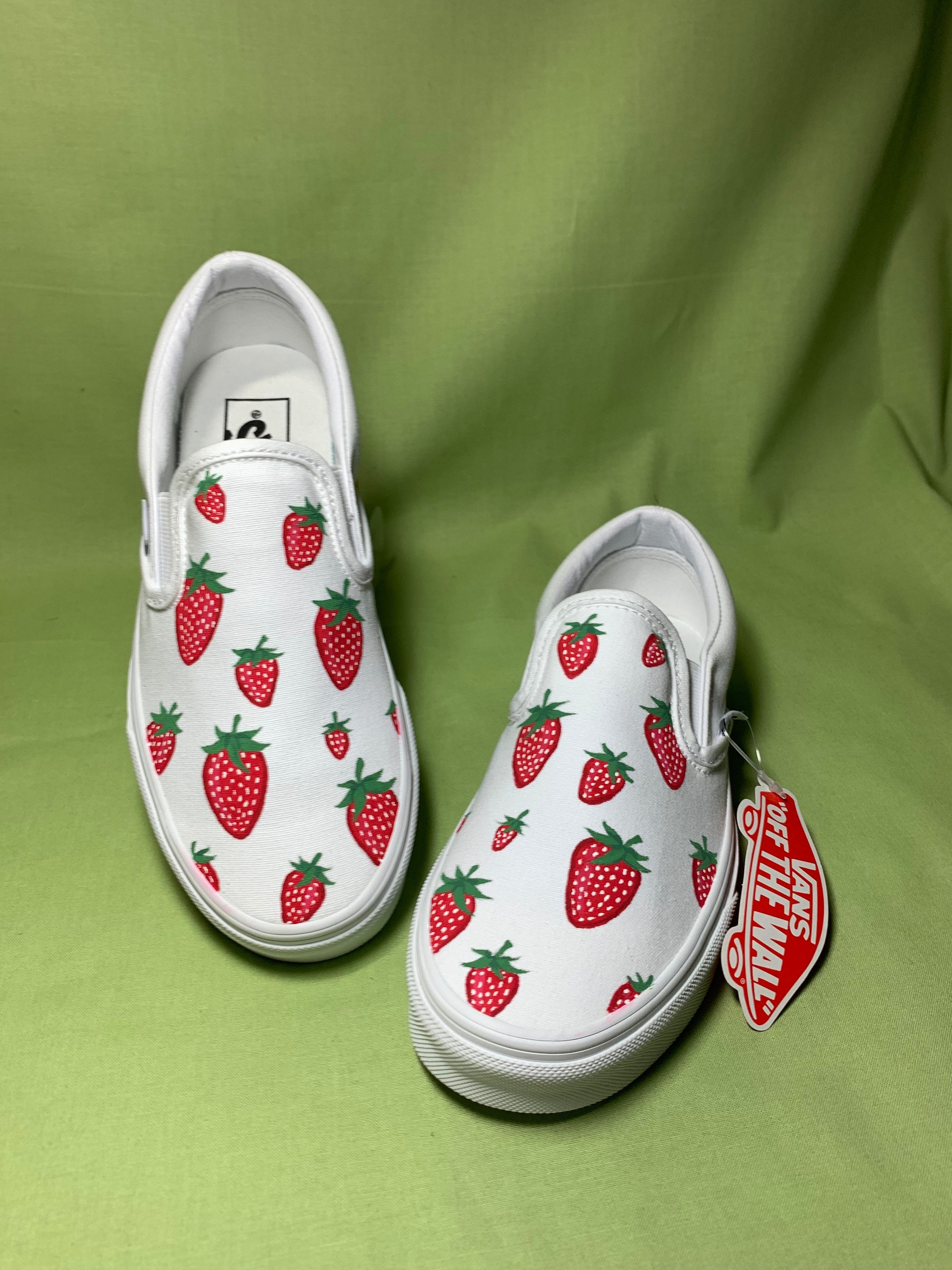 Stilk landing film Custom Strawberry Vans Strawberry Shortcake Vans Fruit | Etsy