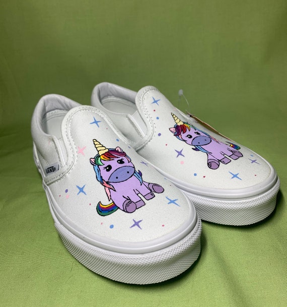 Childrens Unicorn Vans Unicorn Shoes - Etsy