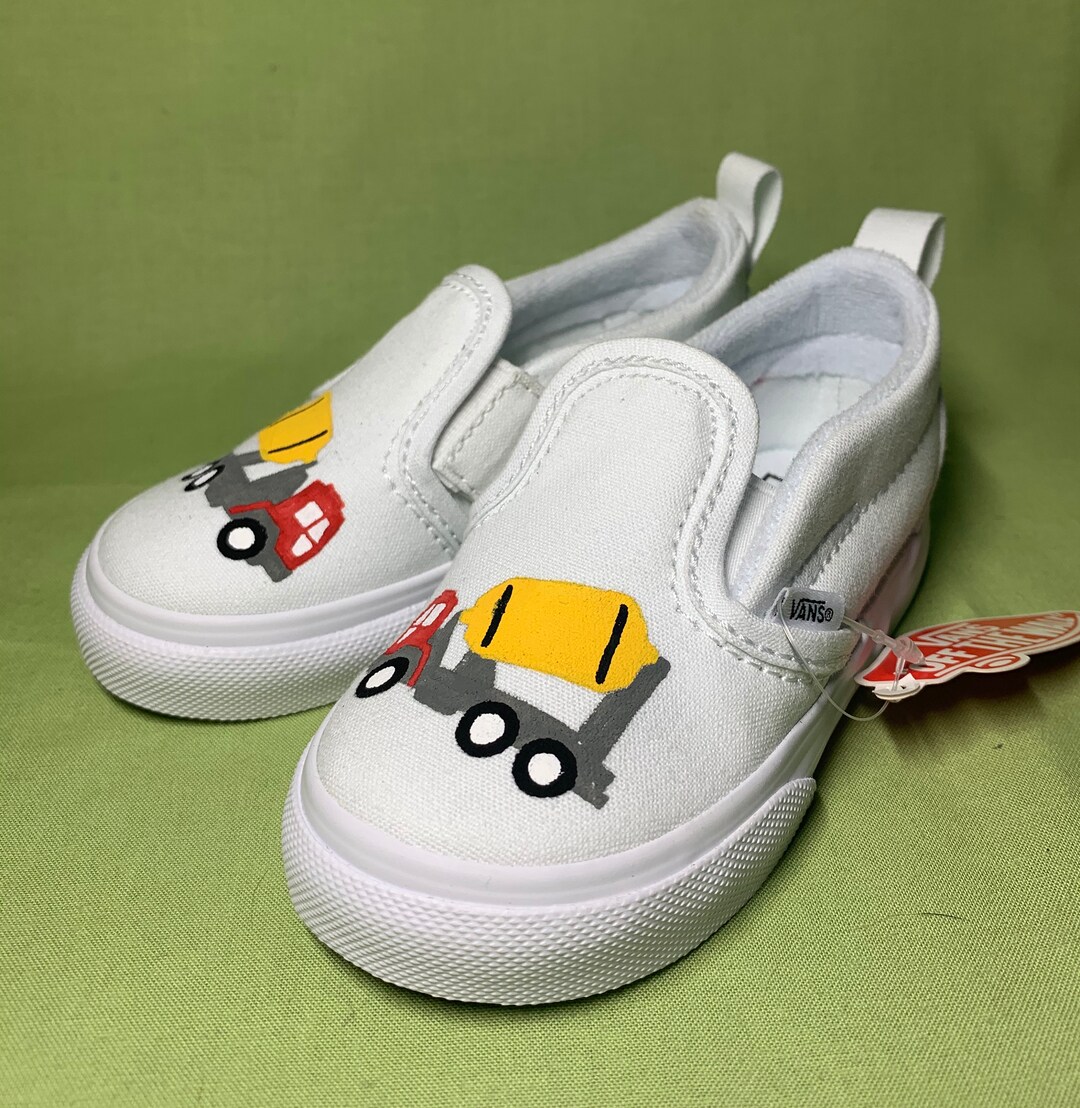 Custom Toddler Vans Toddler Shoes Custom Truck Toddler Vans Etsy