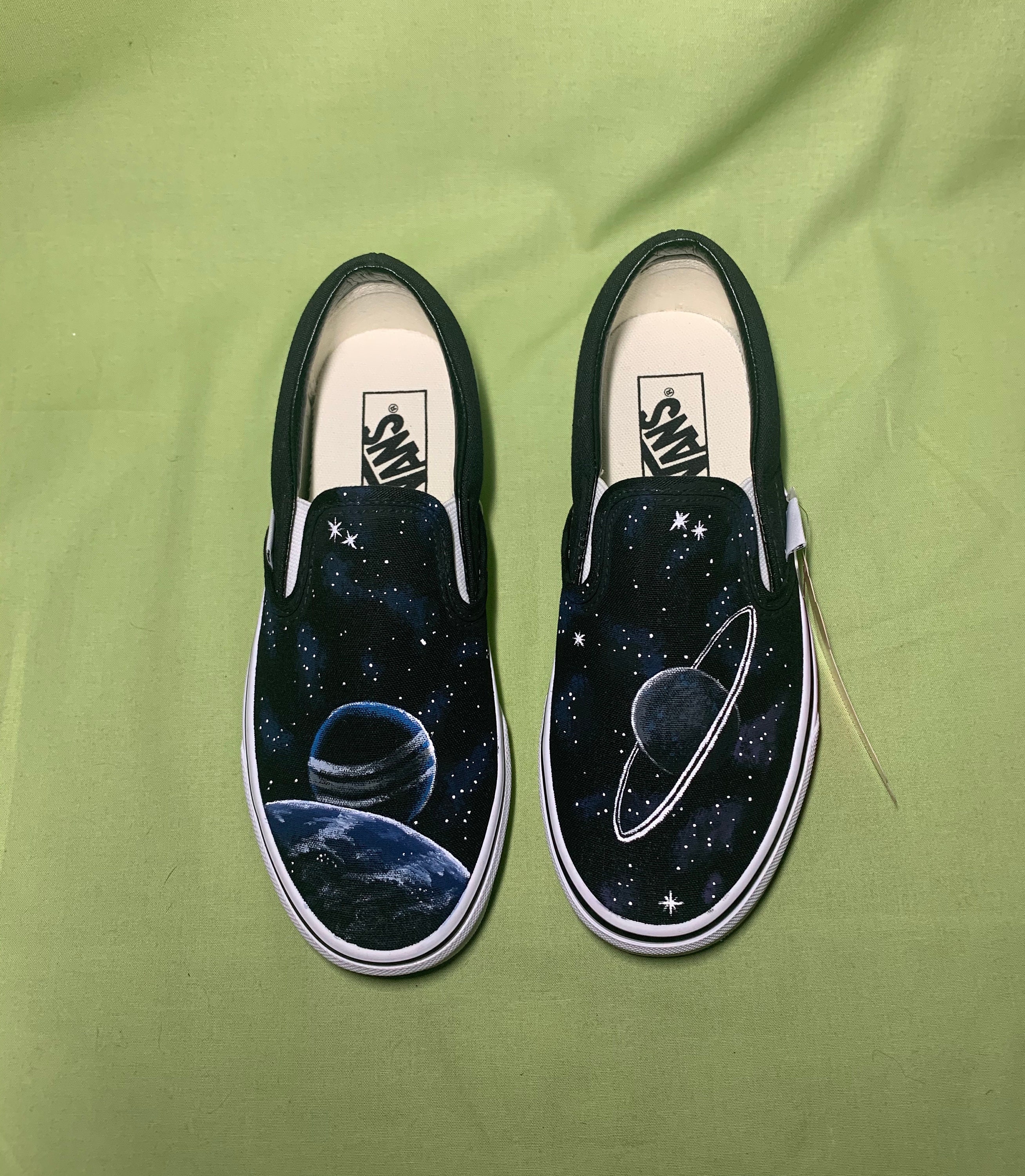 custom vans shoes galaxy