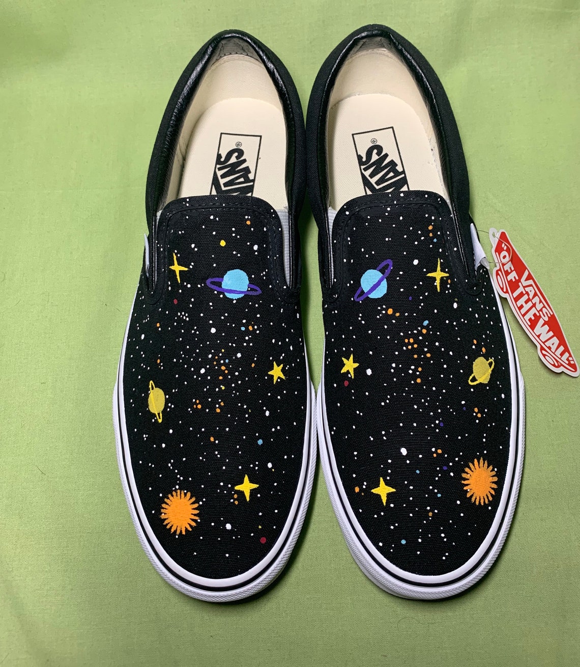 Outer Space Vans Planet Vans Custom Planet Vans | Etsy