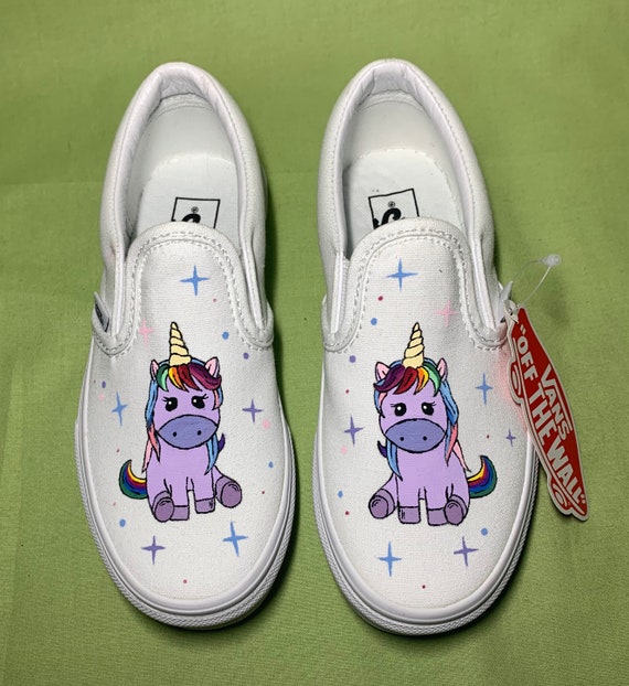 Childrens Vans Custom Unicorn Vans Unicorn Shoes - Etsy Hong