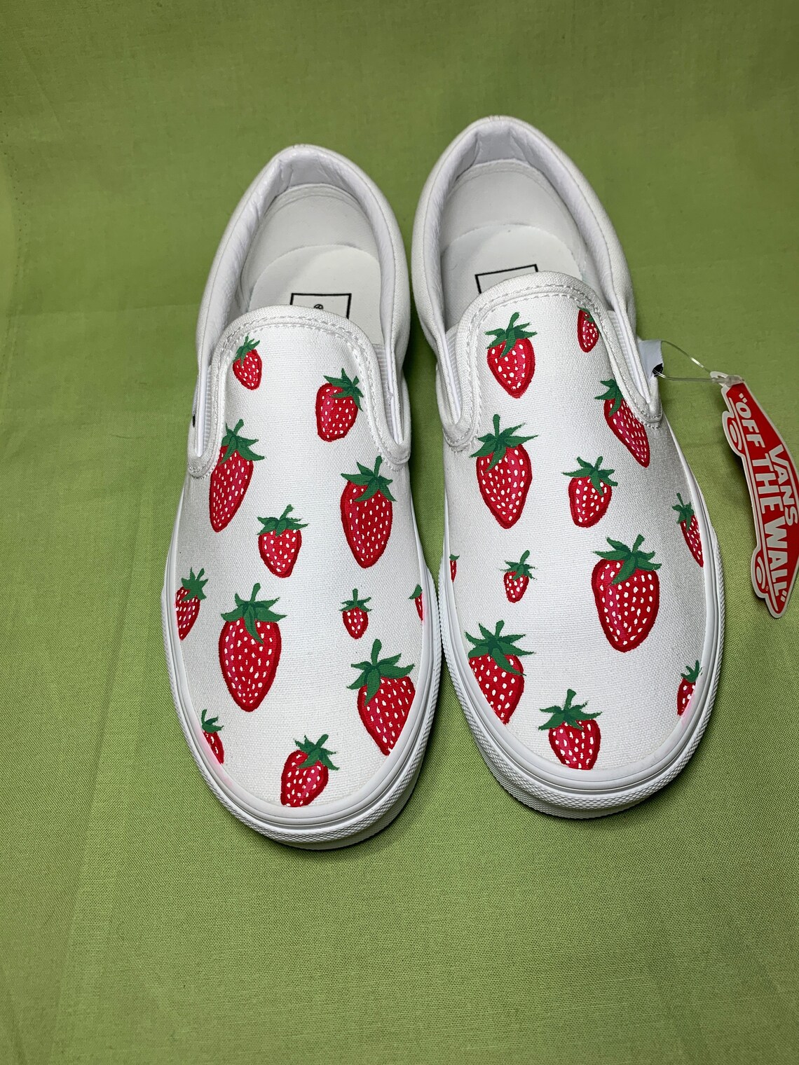 Custom Strawberry Vans Strawberry Shortcake Vans Fruit Etsy