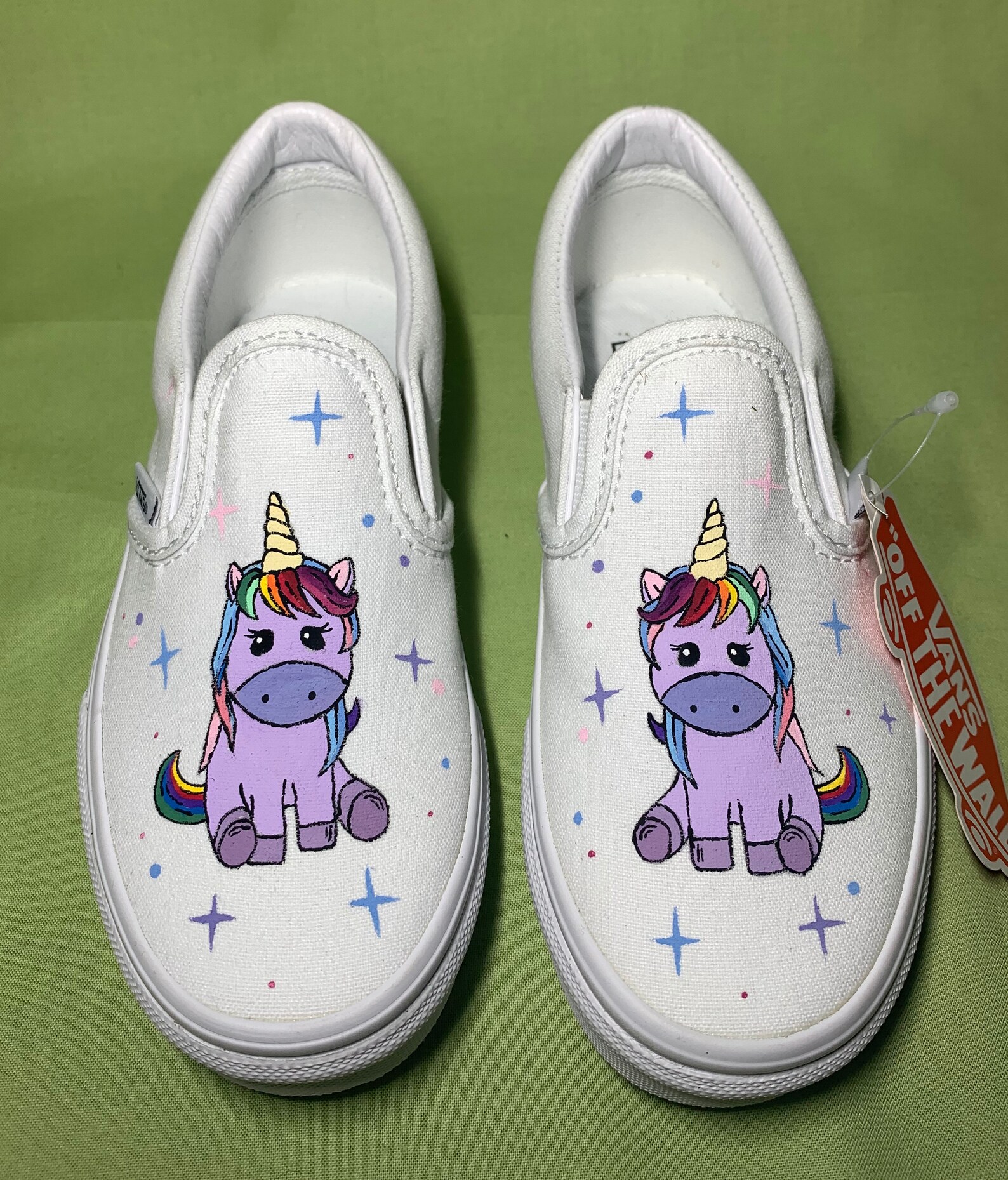 Childrens Vans Custom Unicorn Vans Unicorn Shoes Etsy