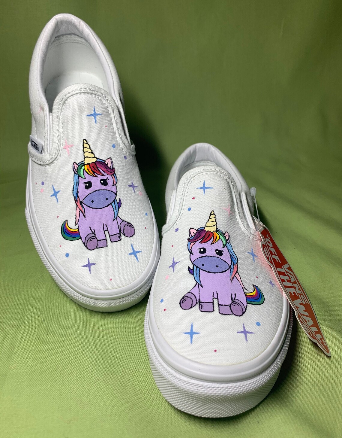 Childrens Vans Custom Unicorn Vans Unicorn Shoes Etsy