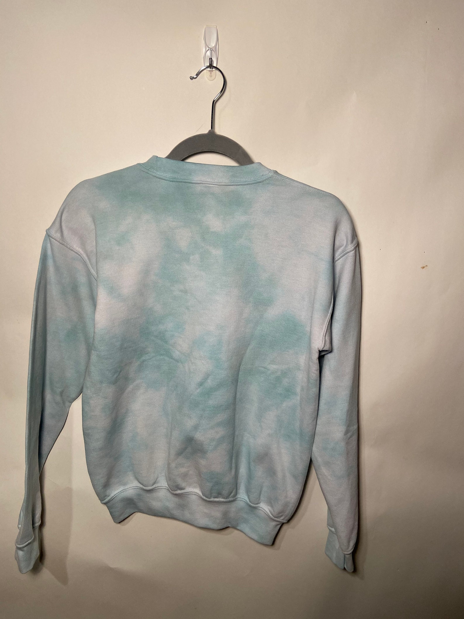 Youth teal tie dyed crewneck sweatshirt Etsy