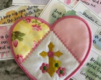 Pocket Prayer Heart with Cross