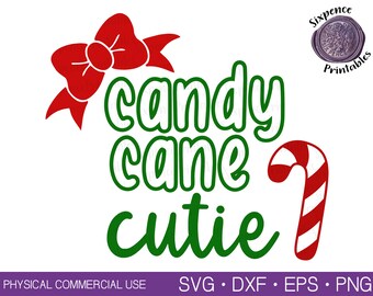 CANDY CANE CUTIE Svg Candy Cane Svg Kids Christmas Shirt Svg Toddler Christmas Shirt Christmas Candy Svg Christmas Shirt Svg Bow Svg