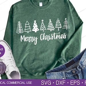 MERRY CHRISTMAS TREES  Svg Christmas Bundle Svg Modern Christmas Tree Svg Christmas Sign Svg Christmas Svg Bundle Pine Tree Svg