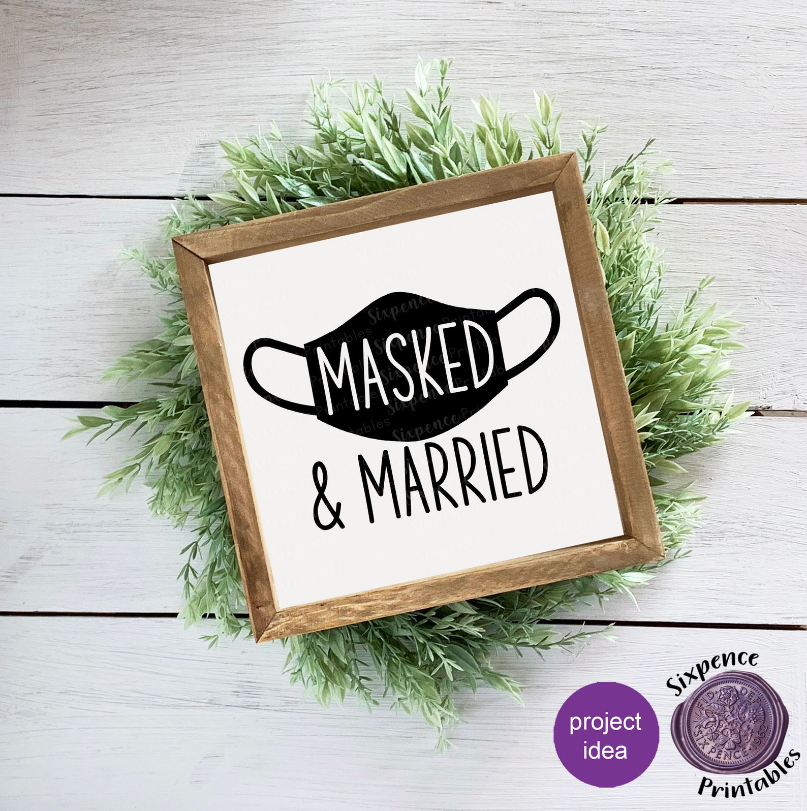 Download MASKED AND MARRIED Svg Quarantine Wedding Svg files for Cricut | Etsy