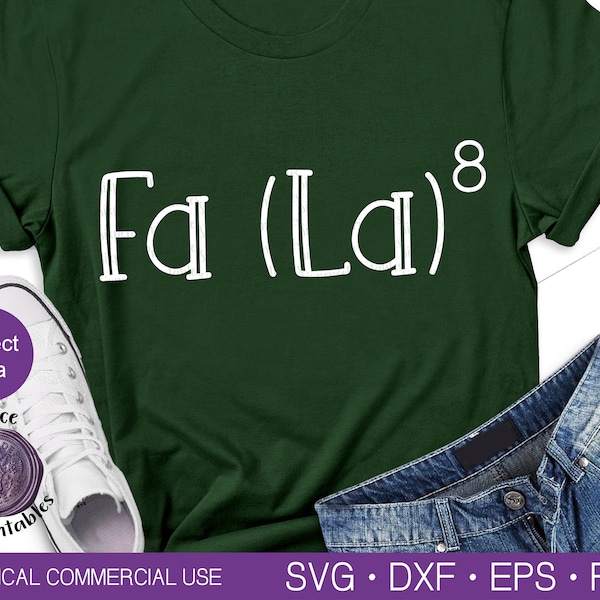 FA (LA) 8 SVG Funny Christmas Svg Math Teacher Svg Math Teacher Gift Math Teacher Shirt Svg Fa La Shirt Svg Christmas Math Svg