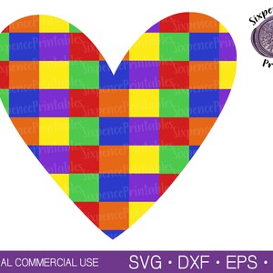 RAINBOW HEART SVG Valentine Svg Heart Clipart Rainbow Clipart Rainbow Svg Valentines Day Svg Valentines Shirt Svg Lgbt Svg Checkerboard Svg