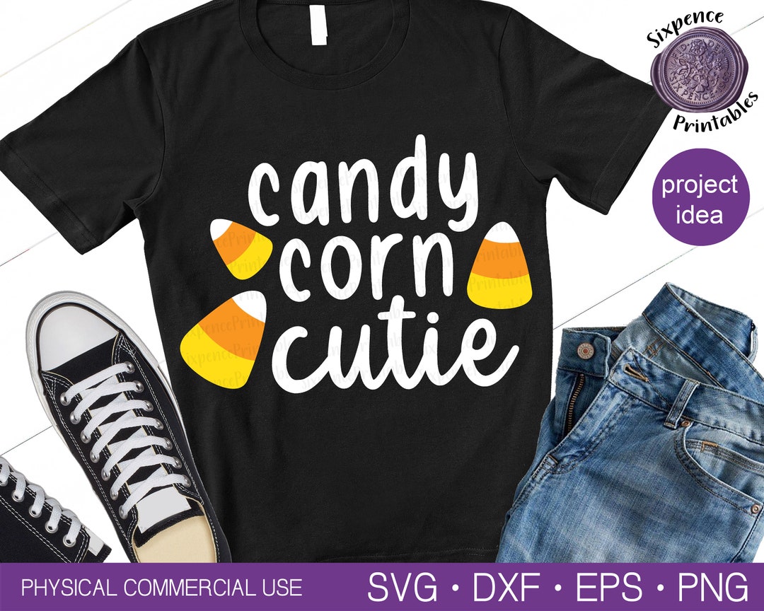 CANDY CORN CUTIE Svg Candy Corn Svg Candy Corn Clipart Halloween Shirt ...