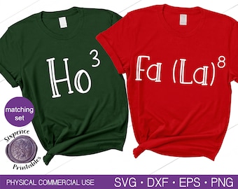FA (LA) 8 SVG Ho 3 Svg Funny Christmas Svg Math Teacher Gift Ho Ho Ho Shirt Svg Fa La Shirt Svg Christmas Math Svg Couples Shirts