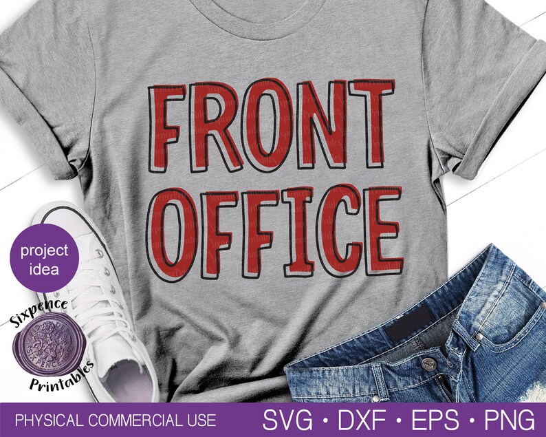 FRONT OFFICE SVG Admin Svg Sekreterare Gåva Front Office T-shirt Admin Gåvor Front Office Crew School Secretary Svg Present till Admin bild 5
