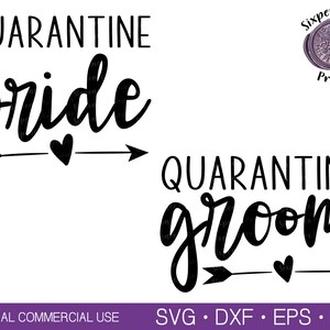 Download Quarantine BRIDE and GROOM SVG Quarantine Bride Svg Wedding | Etsy