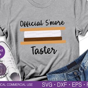 OFFICIAL SMORE TASTER Svg Camping Clipart Happy Camper Svg Smores Svg Camp Life Svg Camping Shirt Svg Marshmallow Svg Smores Clipart