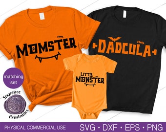 HALLOWEEN SVG BUNDLE Funny Halloween Svg Halloween Shirt Svg Momster Svg Dadcula Svg Little Monster Svg Family Shirts Family Svg